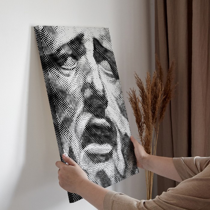 Μοντέρνα προσωπογραφία σε Πίνακα σε καμβά για την διακόσμηση τοίχου