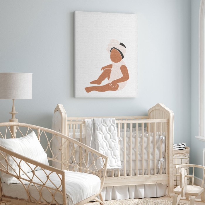Πίνακας σε καμβά για το σαλόνι με Στυλάτο μωράκι