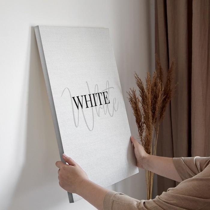 Πίνακας σε καμβά διακόσμηση τοίχου – White