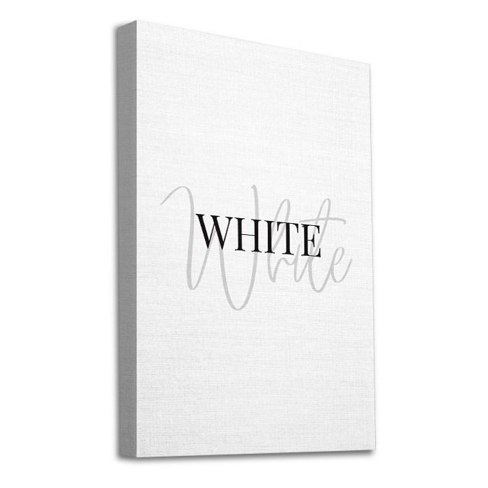 Πίνακας σε καμβά με τελάρο – White