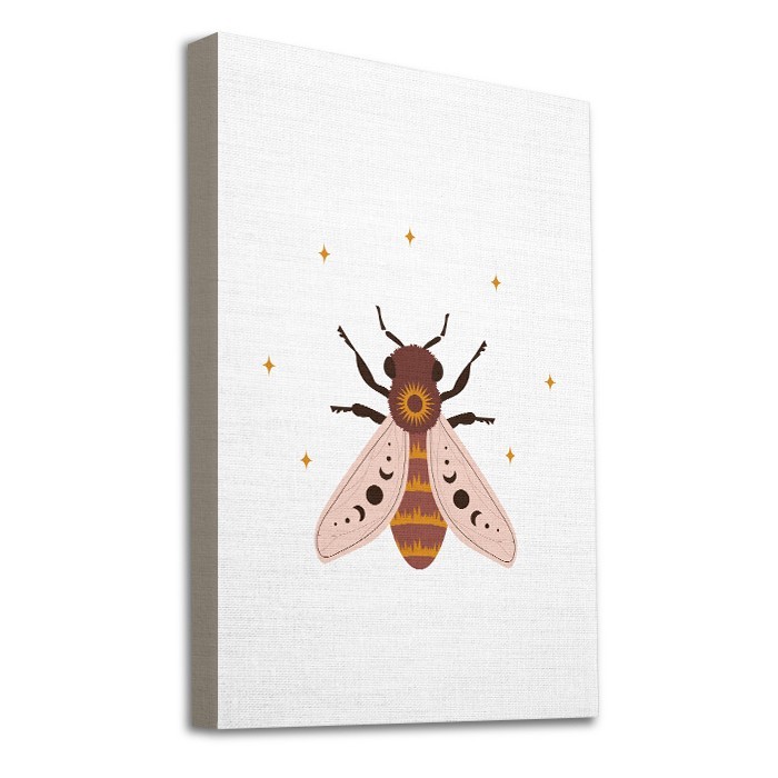 Κομψή μελισσούλα σε Πίνακα σε καμβά με τελάρο