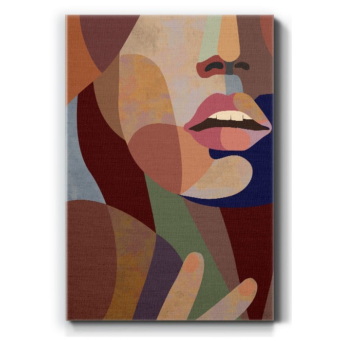 Πίνακας σε καμβά με Πολύχρωμο γυναικείο πρόσωπο