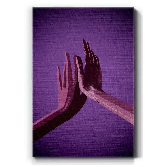 Γυναικεία χέρια σε Πίνακα σε καμβά