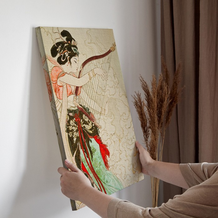 Πίνακας σε καμβά για την διακόσμηση τοίχου με Κινεζική ζωγραφική