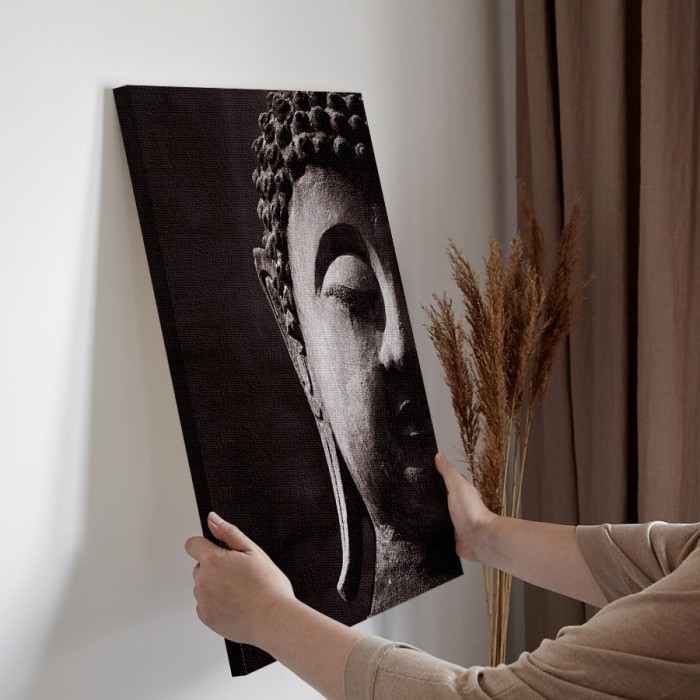Αρχαίο πρόσωπο Βούδα  σε Πίνακα σε καμβά για την διακόσμηση τοίχου