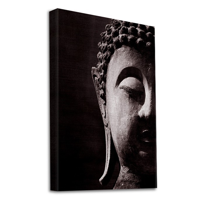 Αρχαίο πρόσωπο Βούδα σε Πίνακα σε καμβά με τελάρο