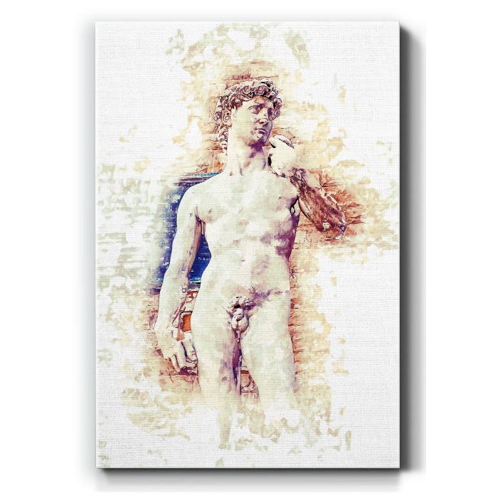 Πίνακας σε καμβά με Γυμνό άγαλμα