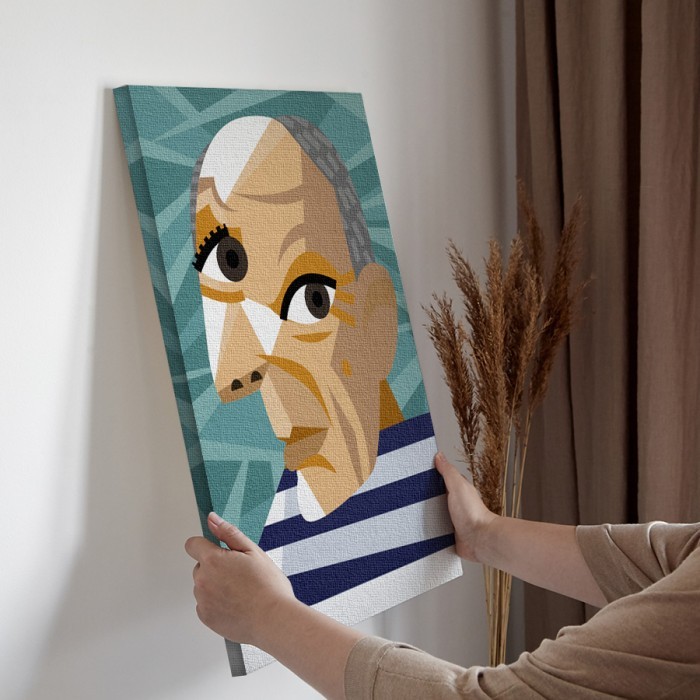 Αφηρημένο πρόσωπο σε Πίνακα σε καμβά για την διακόσμηση τοίχου