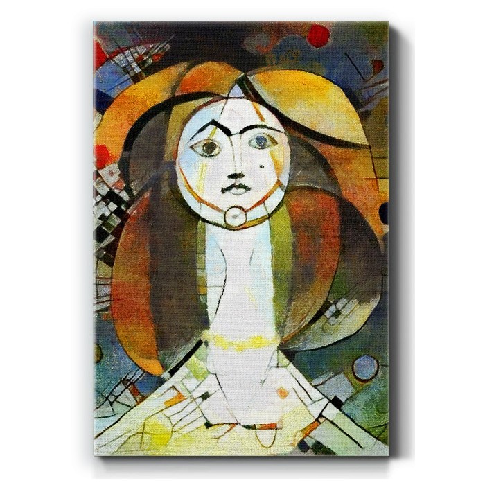 Πολύχρωμη γυναίκα σε Πίνακα σε καμβά