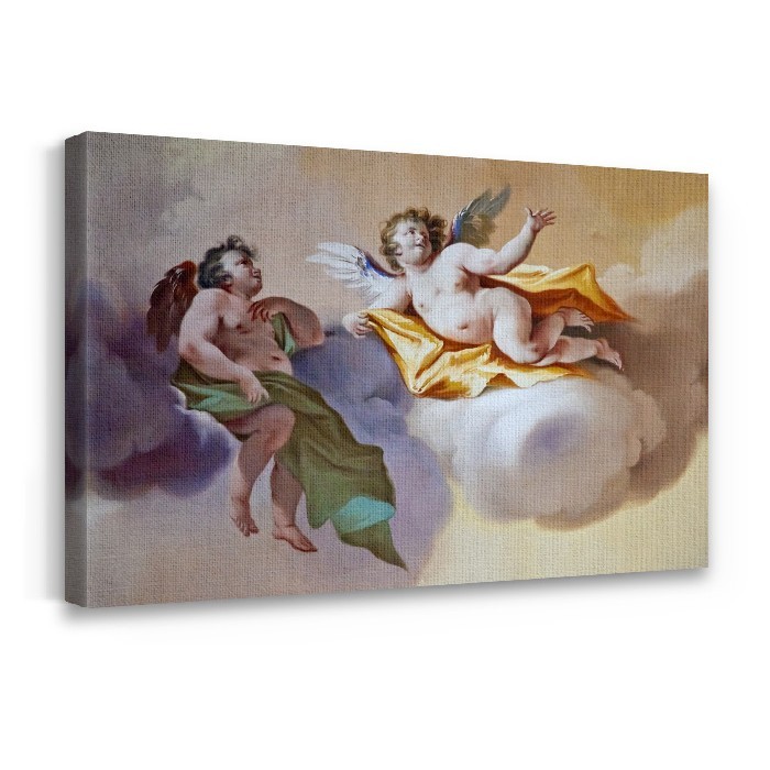 Άγγελοι αναγέννησης σε Πίνακα σε καμβά με τελάρο
