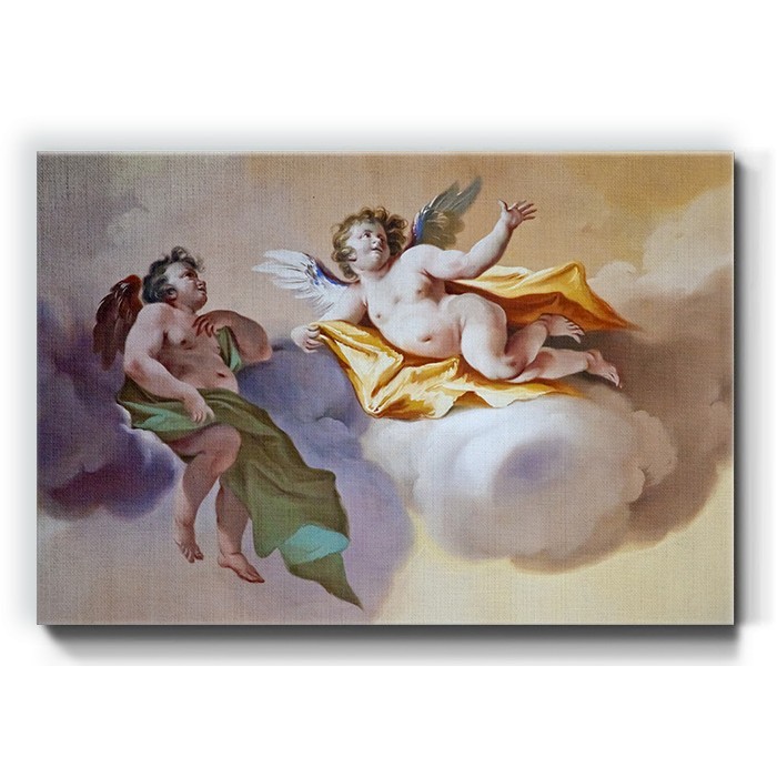 Άγγελοι αναγέννησης σε Πίνακα σε καμβά