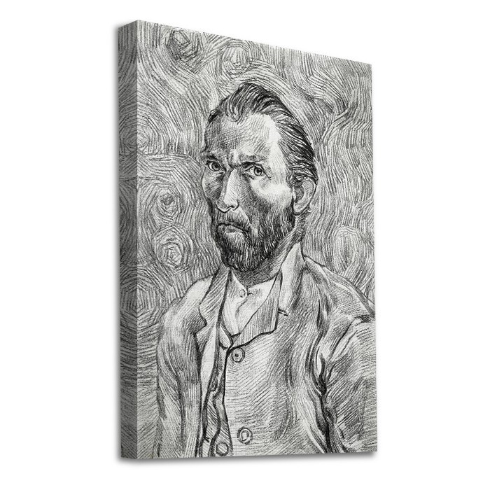 Αυτοπροσωπογραφία Van Gogh σε Πίνακα σε καμβά με τελάρο