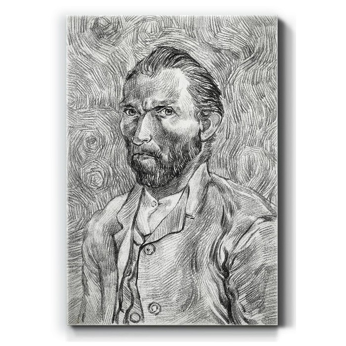 Αυτοπροσωπογραφία Van Gogh σε Πίνακα σε καμβά
