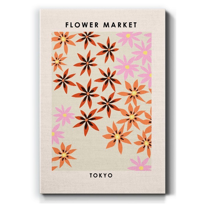 Πίνακας σε καμβά και Flower market tokyo