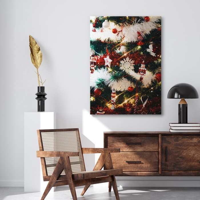 Πίνακας σε καμβά για το δωμάτιο – Christmas Tree