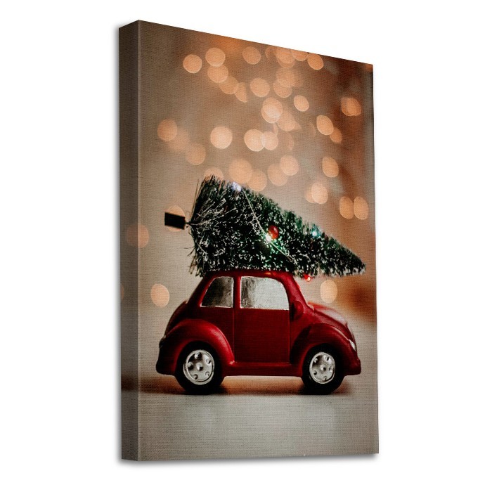Πίνακας σε καμβά με τελάρο – Christmas Car