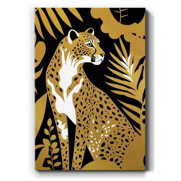 Πίνακας σε καμβά - Golden Leopard