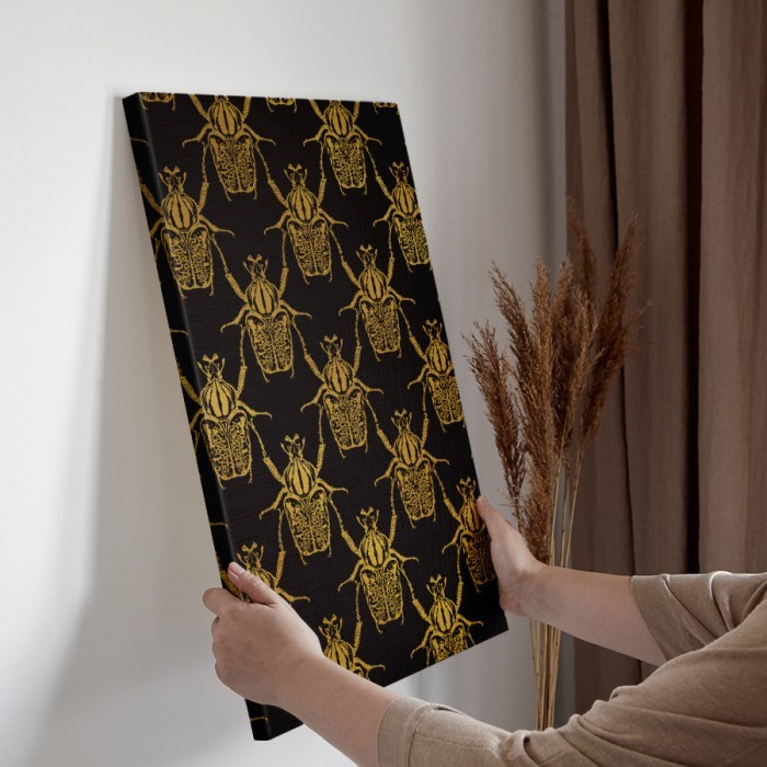 Πίνακας σε καμβά διακόσμηση τοίχου – Golden Beetles