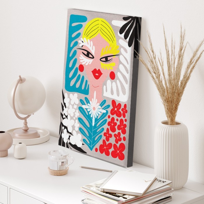 Πίνακας σε καμβά για το δωμάτιο – Colorful Mystical Woman