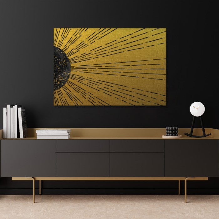 Πίνακας σε καμβά για το δωμάτιο – Abstract Sun