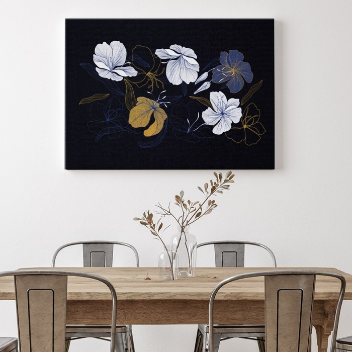 Πίνακας σε καμβά για το δωμάτιο – Belles Fleurs
