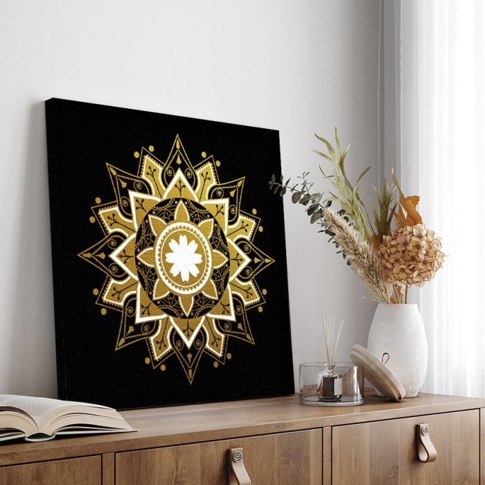 Πίνακας σε καμβά για το δωμάτιο – Mandala Star