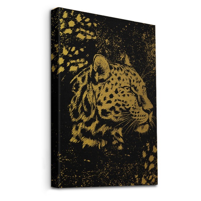 Πίνακας σε καμβά με τελάρο – Leopard Portrait