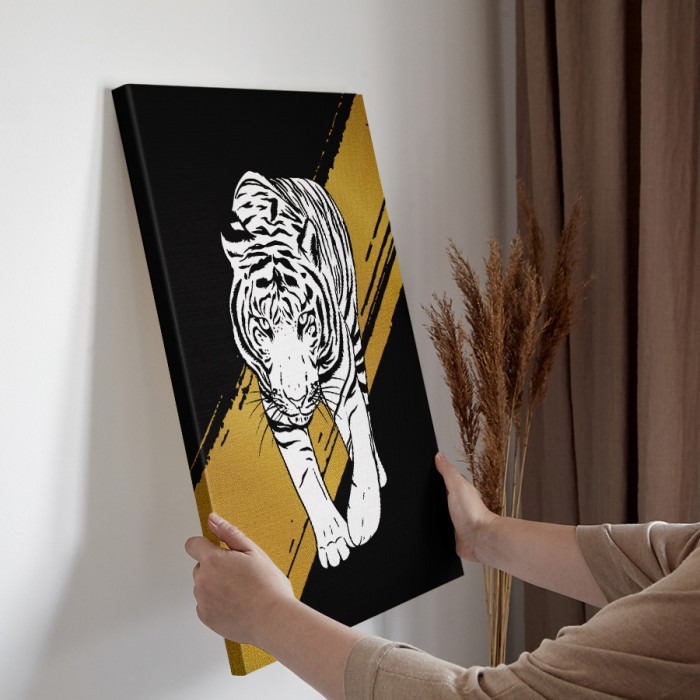 Πίνακας σε καμβά διακόσμηση τοίχου – White Tiger