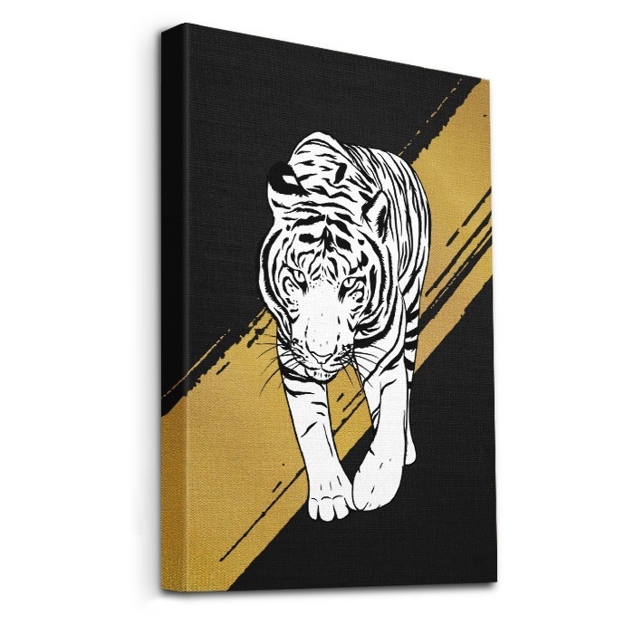 Πίνακας σε καμβά με τελάρο – White Tiger