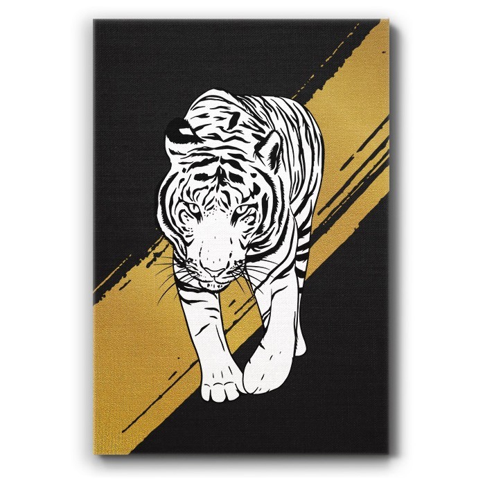 Πίνακας σε καμβά - White Tiger