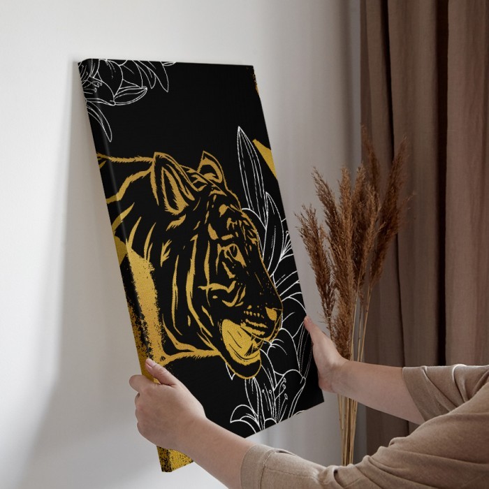 Πίνακας σε καμβά διακόσμηση τοίχου – Tiger Head