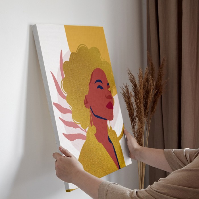 Πίνακας σε καμβά διακόσμηση τοίχου – Golden Lady