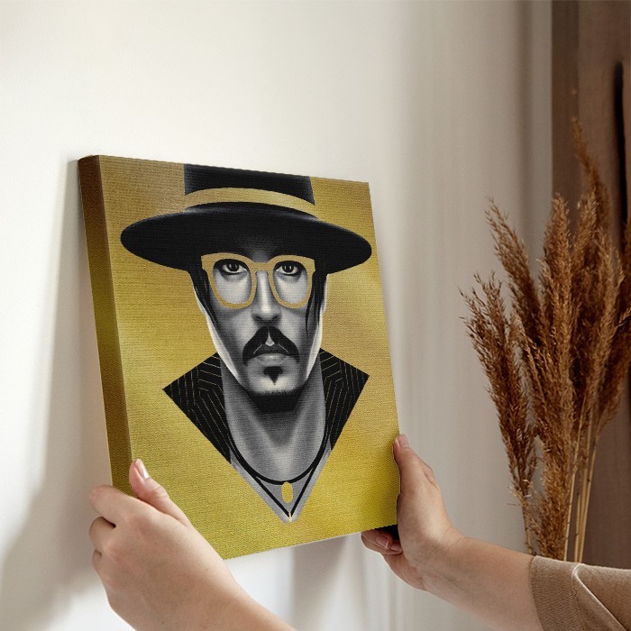Πίνακας σε καμβά διακόσμηση τοίχου – Johnny Depp Illustration