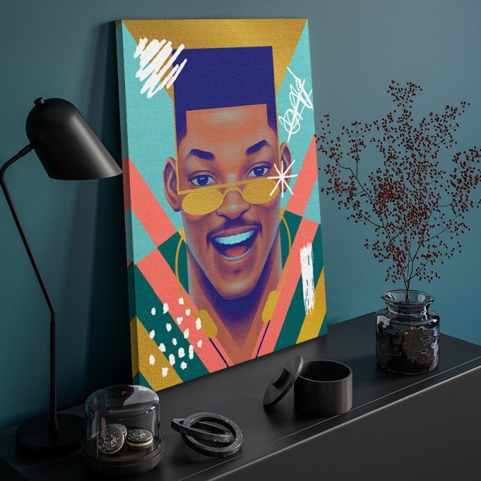 Πίνακας σε καμβά για το δωμάτιο – Will Smith Pop Art