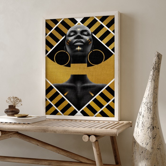 Πίνακας σε καμβά με κορνίζα – Black Beauty