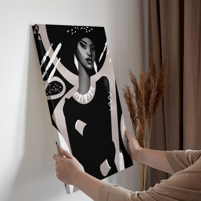Πίνακας σε καμβά διακόσμηση τοίχου – Modern Black Woman