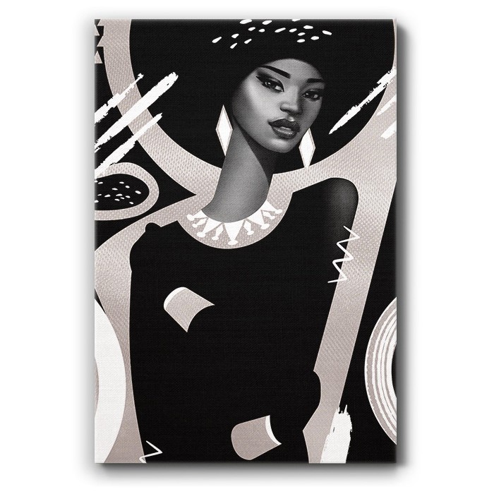 Πίνακας σε καμβά - Modern Black Woman