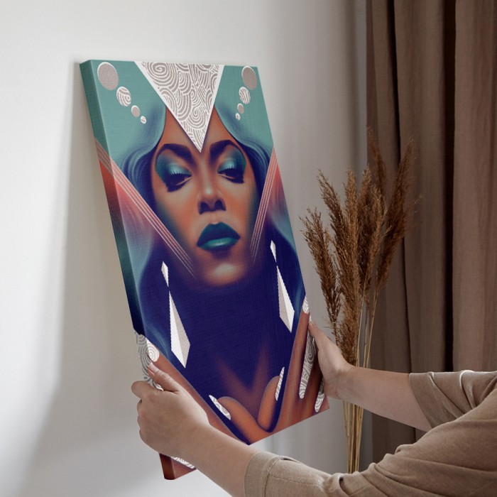 Πίνακας σε καμβά διακόσμηση τοίχου – Dazzling Black Woman