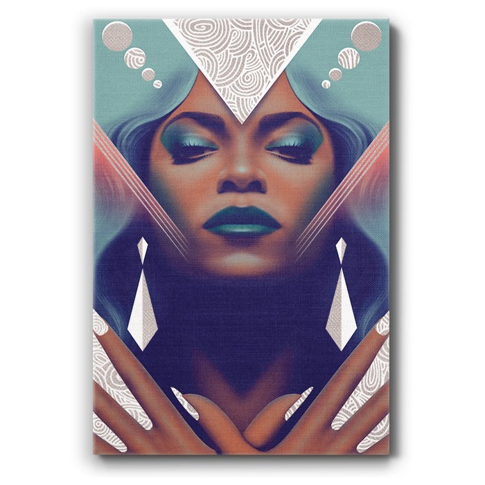 Πίνακας σε καμβά - Dazzling Black Woman