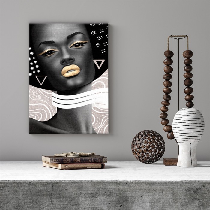 Πίνακας σε καμβά για το δωμάτιο – African Goddess
