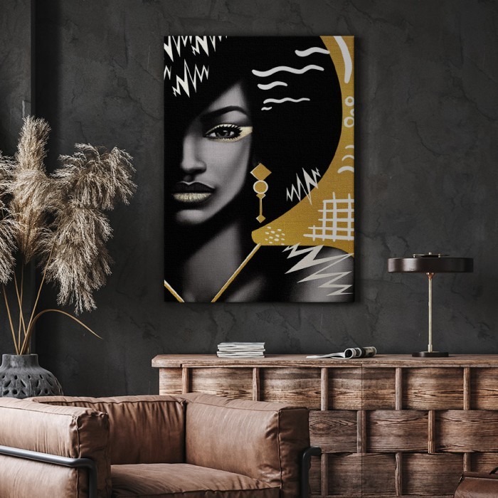 Πίνακας σε καμβά για το δωμάτιο – Αφρικανική Ομορφιά