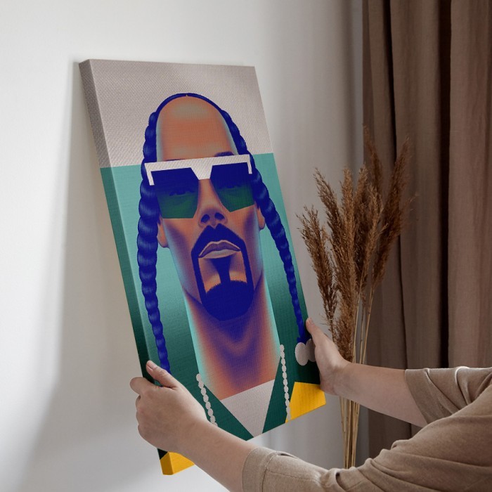 Πίνακας σε καμβά διακόσμηση τοίχου – Snoop Dog Illustration
