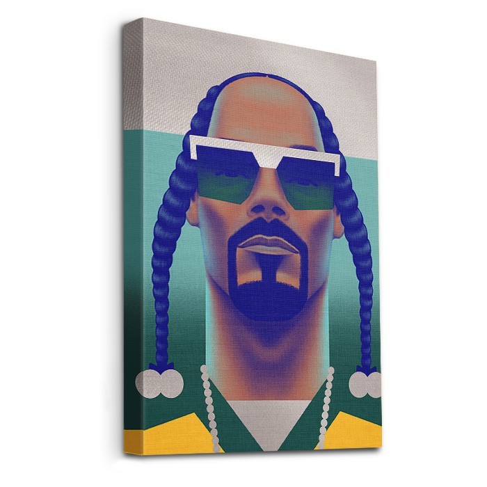 Πίνακας σε καμβά με τελάρο – Snoop Dog Illustration