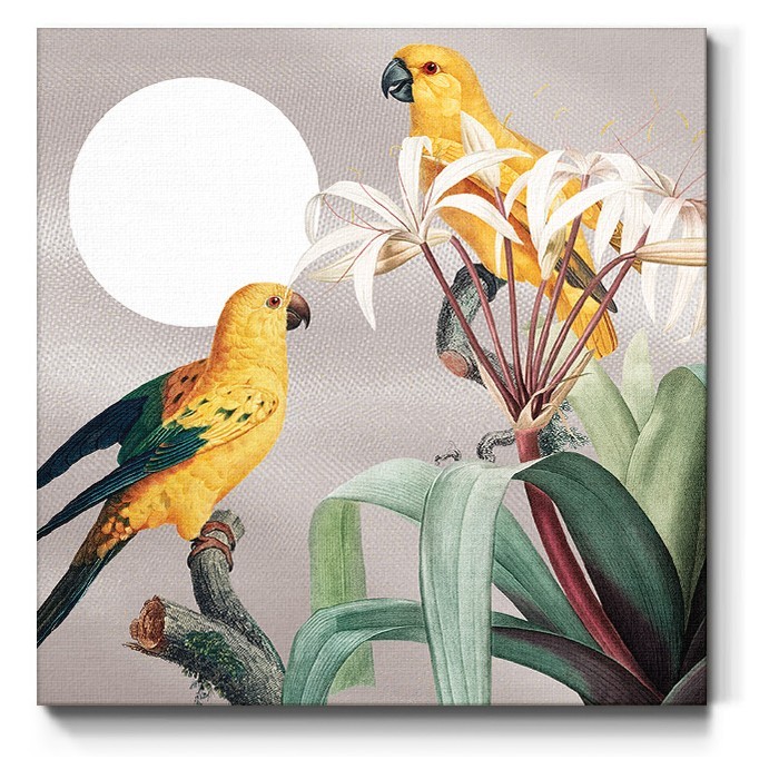 Πίνακας σε καμβά - Yellow Parrots