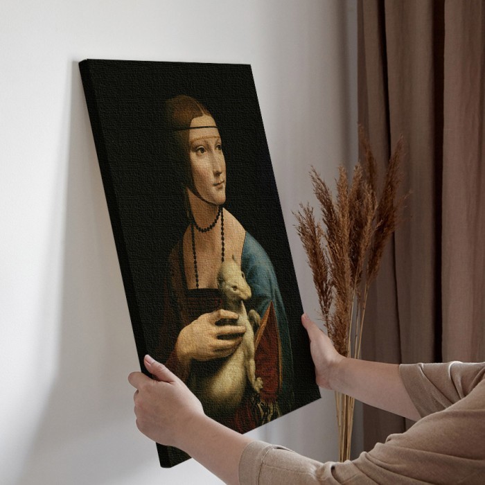 Πίνακας σε καμβά διακόσμηση τοίχου – Lady with an Ermine