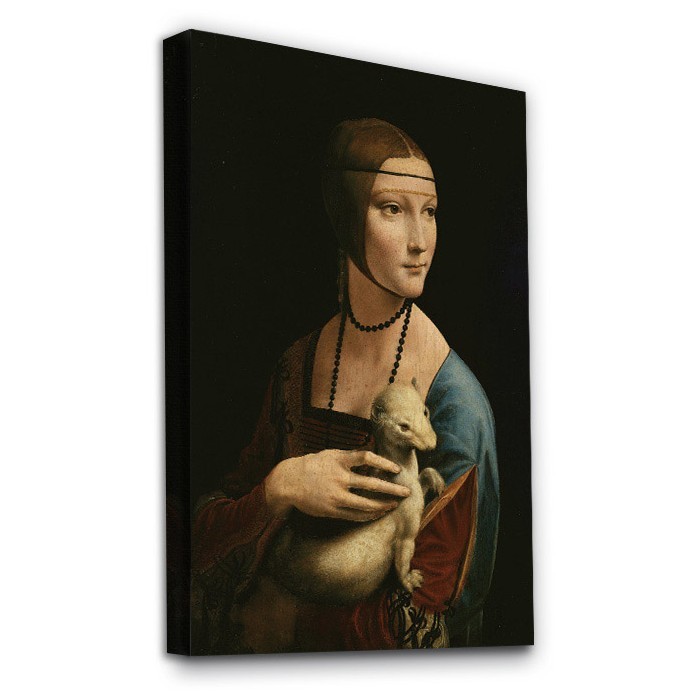 Πίνακας σε καμβά με τελάρο – Lady with an Ermine