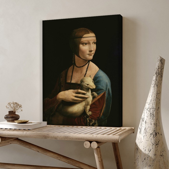 Πίνακας σε καμβά για το δωμάτιο – Lady with an Ermine