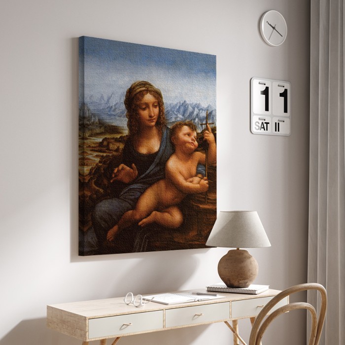 Πίνακας σε καμβά για το δωμάτιο – Madonna of the Yarnwinder