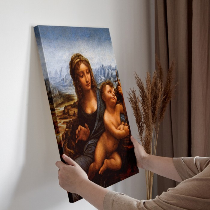 Πίνακας σε καμβά διακόσμηση τοίχου – Madonna of the Yarnwinder