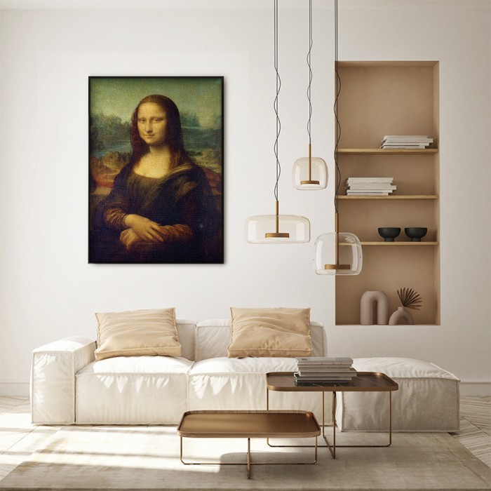 Πίνακας σε καμβά με κορνίζα – Mona Lisa